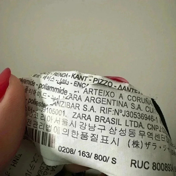 Zara daisy floral slip lace dress S - Picture 5 of 6